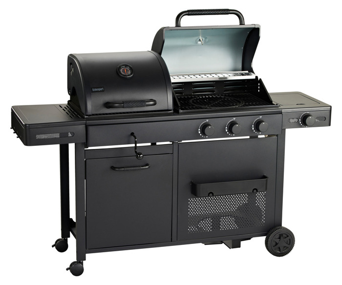 Gasolgrill 3 brännare + 1 sidobrännare 12,95 kW Grillexpert